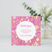 ピンクボタニカルワイルドフラワーありがとう (スタンド正面)