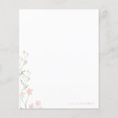 ピンクボタニカル名前をカスタムする パーソナライズされた (正面)