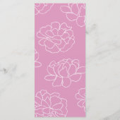 ピンクボタニッモダンク結婚のメニュー メニュー (裏面)