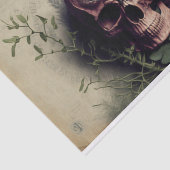 ピンクボタニーとスカルフローラの分離ヴィンテージ 薄葉紙 (詳細)