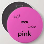 ピンクボタン 缶バッジ (正面&裏面)