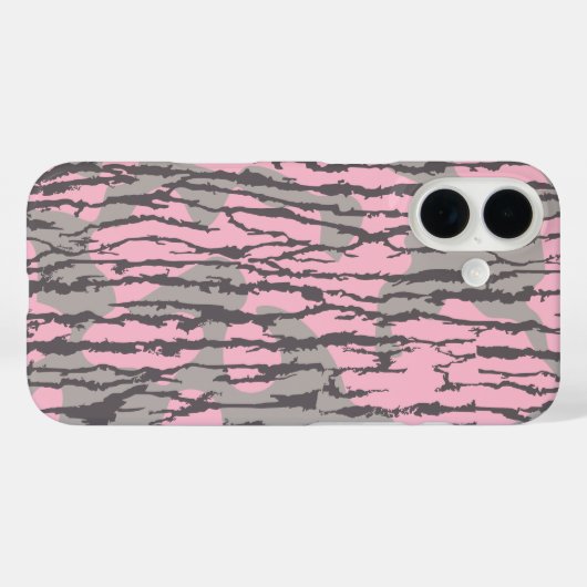 ピンクボットムランド迷彩柄ガールズボットムランド迷彩柄ピンク Case-Mate iPhoneケース (裏面 (横))