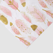 ピンクボヘミアの金箔の羽 薄葉紙 (詳細)