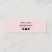 ピンクボヘミアンクリスタルヒーリングアーツ スキニー名刺 (裏面)