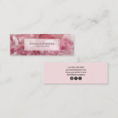 ピンクボヘミアンクリスタルヒーリングアーツ スキニー名刺 (正面/裏面)