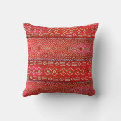 ピンクボヘミアンBOHO砂漠ナバストライプのホパターン クッション (裏面)