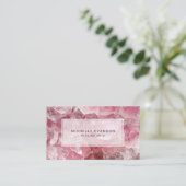 ピンクボホかわいらしクリスタルヒーリングアーツ 名刺 (スタンド正面)