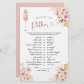 ピンクボホの花びらとプロセッコは彼女が好きだ (正面/裏面)