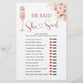 ピンクボホの花びらとプロセッコ彼は彼女が言った (正面)