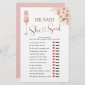 ピンクボホの花びらとプロセッコ彼は彼女が言った (正面/裏面)
