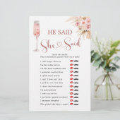 ピンクボホの花びらとプロセッコ彼は彼女が言った (スタンド正面)