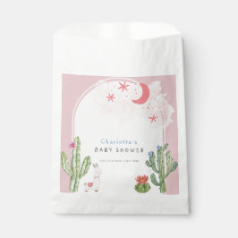 ピンクボホアーチサボテンおもちゃガールベビーシャワー フェイバーバッグ