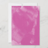 ピンクボホウォーターカラー結婚式招待状 セーブザデート (裏面)