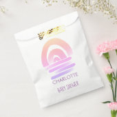 ピンクボホウォーター色レインボーガールベビーシャワー フェイバーバッグ (封をした状態)