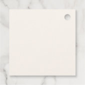 ピンクボホエレガントアーチプリンセススワンベイビーシャワー フェイバータグ (裏面)