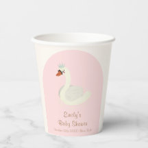 ピンクボホエレガントアーチプリンセススワンベイビーシャワー