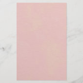 ピンクボホエレファントガールベビーシャワーアドバイスカード (裏面)