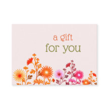 ピンクボホカントリーフローラ名刺