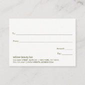 ピンクボホカントリーフローラ名刺 名刺 (裏面)