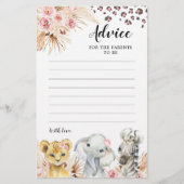 ピンクボホサファリパーティー動物アドバイスfor保護者 (正面)