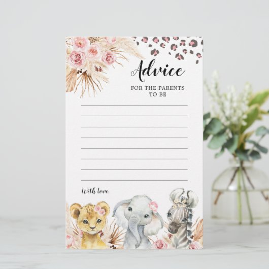 ピンクボホサファリパーティー動物アドバイスfor保護者 (スタンド正面)