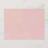 ピンクボホサファリパーティー動物ガールブックスベビー インビテーションポストカード (裏面)