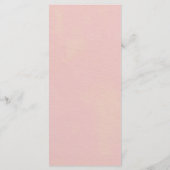 ピンクボホサファリパーティー動物ベビーシャワーメニュー メニュー (裏面)