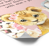 ピンクボホサファリパーティー動物少女おしゃぶり狩り ポスター (角)