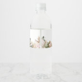 ピンクボホサファリベイビーシャワー ペットボトルラベル (裏面)