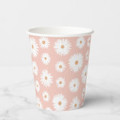 ピンクボホデイジー誕生日パーティー 紙コップ (裏面)