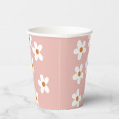 ピンクボホデイジー誕生日パーティー 紙コップ (右)