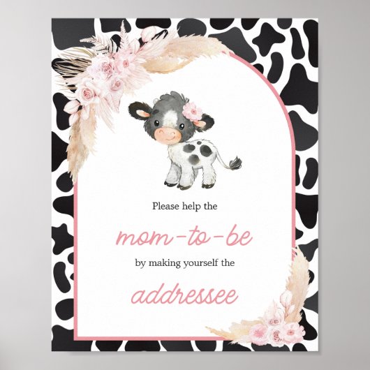 ピンクボホハイランドカウエンベロープステーション ポスター (正面)