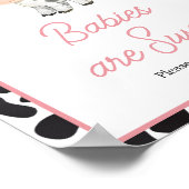 ピンクボホハイランドカウズベビーは甘い ポスター (角)