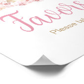 ピンクボホバニーベビーシャワー特典 ポスター (角)