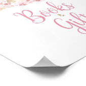 ピンクボホバニー赤ちゃんシャワー本とギフト ポスター (角)