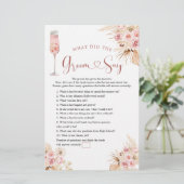 ピンクボホバラソーリーブライダルシャワーグルームセージゲーム (スタンド正面)