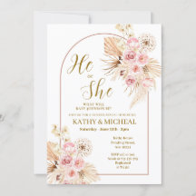 ピンクボホパンパ彼または彼女のジェンダーが明かす