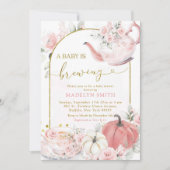 ピンクボホフローラカボチャAベビー醸造 招待状 (正面)