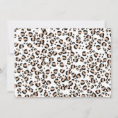 ピンクボホフローラサファリワイルドワン誕生日 招待状 (裏面)