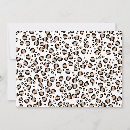 ピンクボホフローラサファリワイルドワン誕生日 招待状 (裏面)