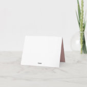 ピンクボホフローラバプティスフォールディングフォトコラージュ サンキューカード (裏面)