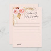 ピンクボホフローラパンパ、ママのためのアドバイス アドバイスカード (正面/裏面)