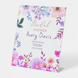 ピンクボホフローラブライダルシャワー 台座サイン