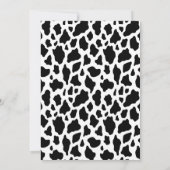 ピンクボホフローラホーリーカウファースト誕生日招待状 招待状 (裏面)