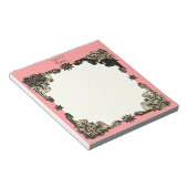 ピンクボホフローラボヘミアケルト結び目模様 ノートパッド (アングル)