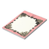 ピンクボホフローラボヘミアケルト結び目模様 ノートパッド (回転)