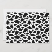 ピンクボホフローラ写真1聖牛1歳の誕生日 招待状 (裏面)