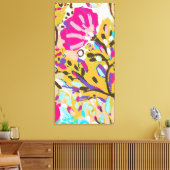 ピンクボホフローラI キャンバスプリント (インサイチュ (リビング))