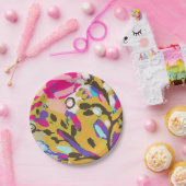 ピンクボホフローラI ペーパープレート (パーティー)