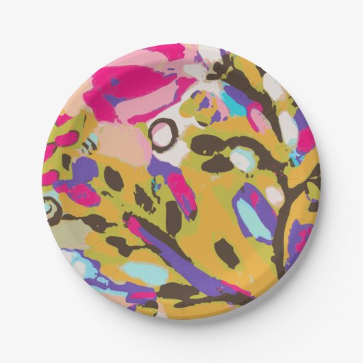 ピンクボホフローラI ペーパープレート (正面)